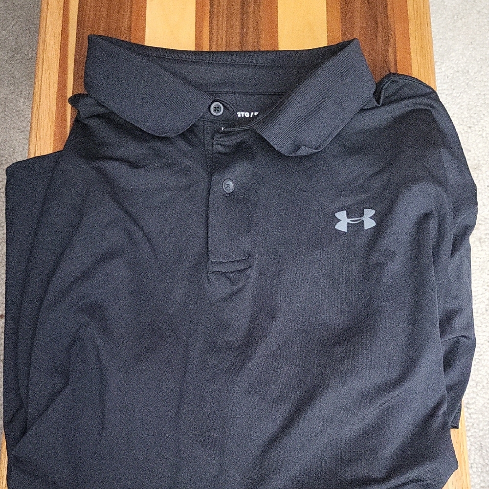 Under Armour Black Polo Shirt